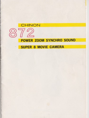 Chinon 872 super camera - 872, 8